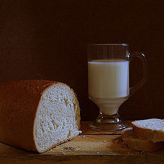 photo "Bread with milk"