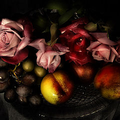 photo "roses and fruits"