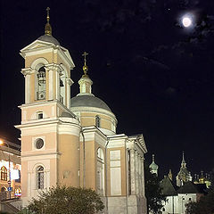 photo "The moon above Moscow"