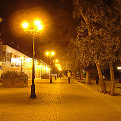 фото "Улица оранжевых фонарей"
