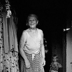 photo "Rural portrait with the grandson"