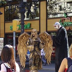 photo "Barcelona IV - Human statues on the "Ramblas""