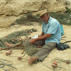 photo "The Tunisian sketches. The old fisherman."