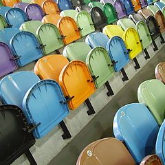 фото "Stadium colored chairs"