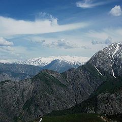 photo "Charvak lake region view, Uzbekistan"