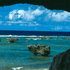 фото "View from a sea cave; Guam."