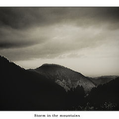 photo "Storm in the mountains"