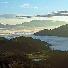 фото "Рассвет в Альпах"