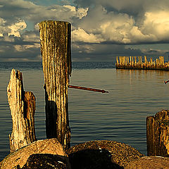 photo "Sea, stones and two nails"