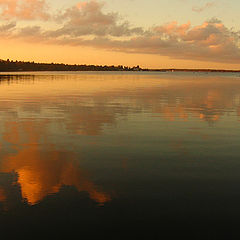 photo "Golden sunset reflection"