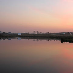 photo "Small village at lake"