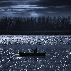 photo "Night, the dark river..."