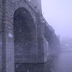 photo "The first snow. The Frunze quay."