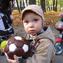 photo "Whom to be? Tennis or football?"