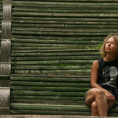 photo "Milana on a verandah in a garden. CR №02-18"