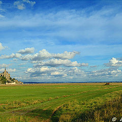 photo "Automne sue la baie du Mont St Michel"