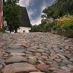 photo "It is difficult to go on a cobblestone road"