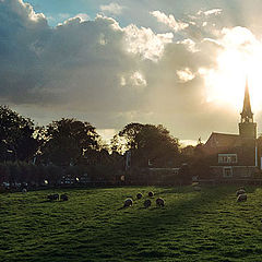 фото "landscape at sunset"