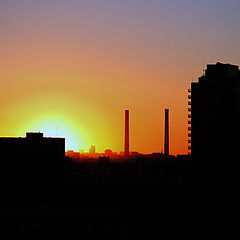 photo "The sun above Moscow"