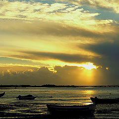 photo "Sunset in Tagus river"