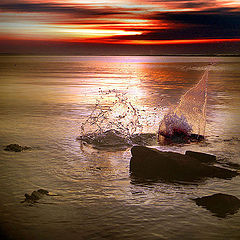 фото "Sunset with Splashes"