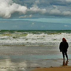 photo "Contemplating the waves"