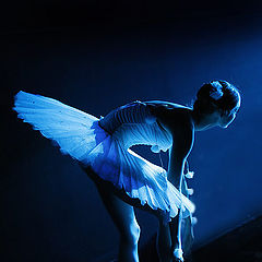 photo "Ballerina in blue light"