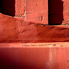 фото "Shadows on red planking"