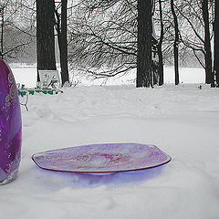 photo "Glass on a snow 2"