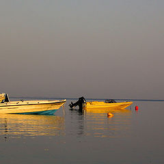 фото "Boats during sunrise"