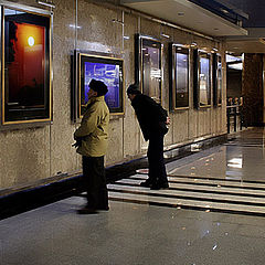 photo "Gallery of a photo at station of the underground in Moscow"