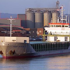 photo "Freighter in the January sun"