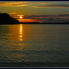 photo "Once in the evening in a boat on Vuoksa"