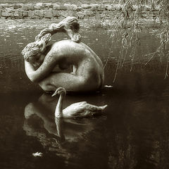 photo "bathing-girl and disgusting duckling"