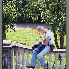 photo "Alone with the favourite book"