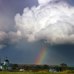 фото "Умытая дождём родная деревенька"