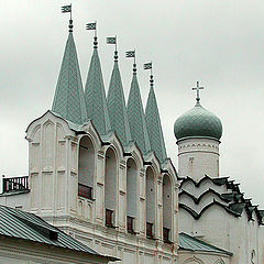 photo "Belltower of the Tikhvin monastery"