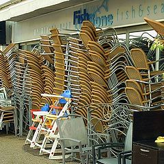 photo "Chairs, as the compressed springs..."