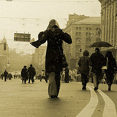 фото "Walking through snow"