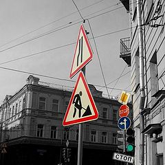 photo "big city. road signs"