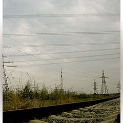 фото "Road to nowhere. Anandoned railroad. Chernobyl zone."