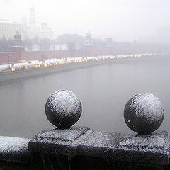 фото "Зима не сдается! Пейзаж с видом на Кремль."