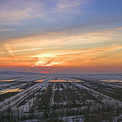 photo "Valley of Oka before spring flood"