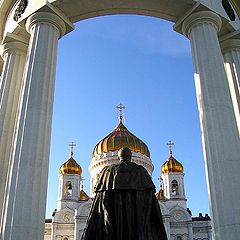 photo "Christ the Saviour Cathedral and Alexander I"