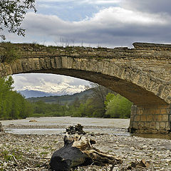 photo "mountains under the old bridge"