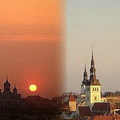 photo "tallin skyline - from dusk to dawn"