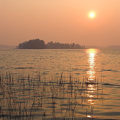 фото "Восход на озере"