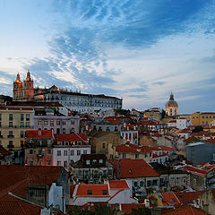 фото "Альфама в сумерках - Лиссабон"