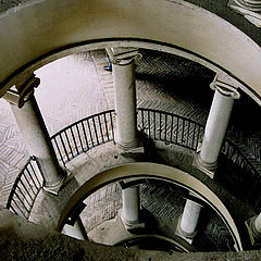 фото "Bramante's staircase at Belvedere Palace, the Vatican"