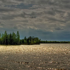 фото "Шторм на озере"